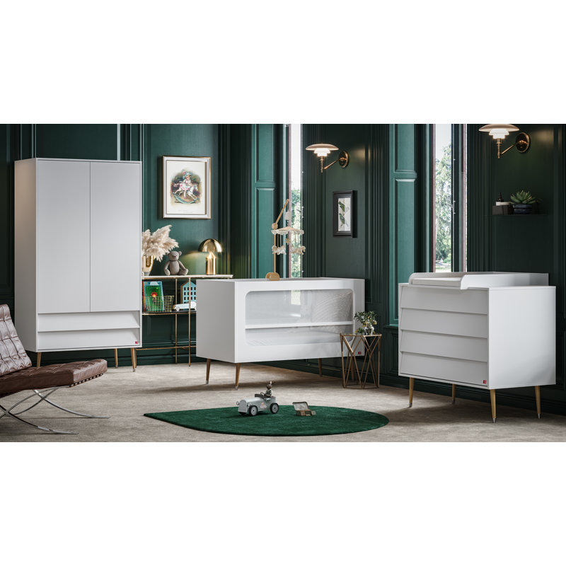 Jaquelin Cot Bed, White/Oak
