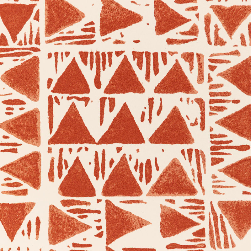 Yampa Paper 11' L x 27" W Wallpaper Roll, Sienna