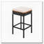 Ensemble repas 5 pièces à hauteur de bar pliable avec coussins et tabourets