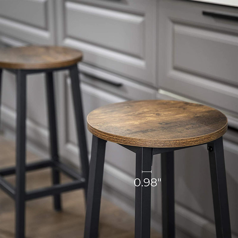 Stephengould 25.6'' Counter Stool, Brown