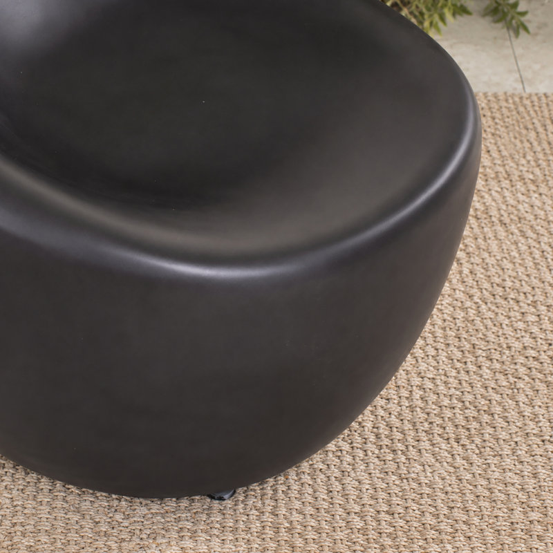 Chaise longue de patio Hathersage, Gris foncé