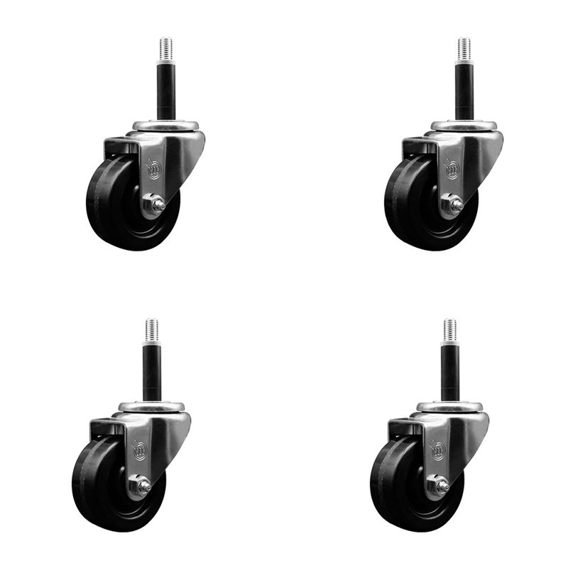 Ensemble de roulettes extensibles 3 pouces SS 3/4