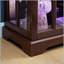 Vitrine antique à DEL avec tablettes réglables et portes en verre, idéale pour mettre en valeur des objets de collection à la maison ou au bureau-605988923