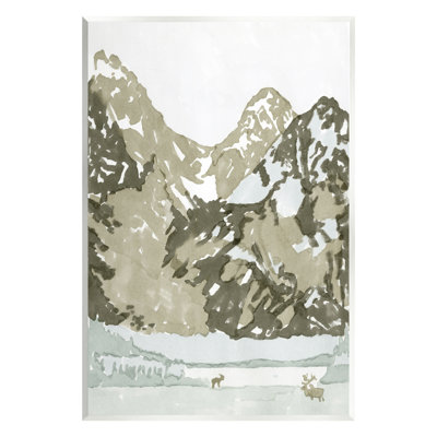 «Wildlife Mountain Peaks Nature» par Stellar Design Studio - Peinture