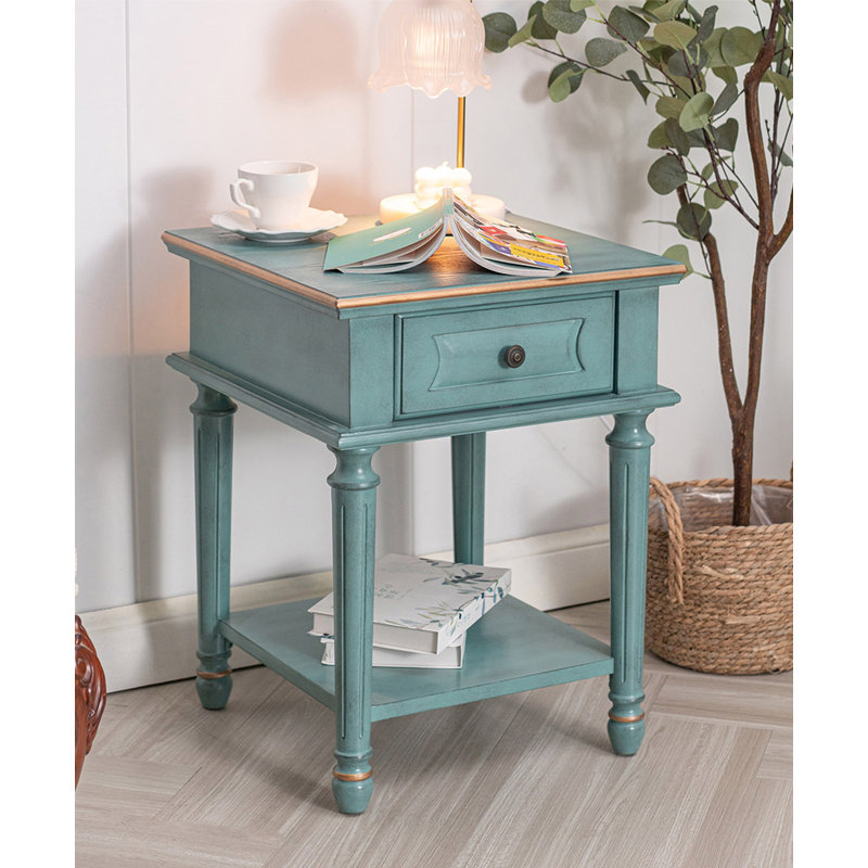 Table de chevet de style rétro style sculpté American Country Style Furniture