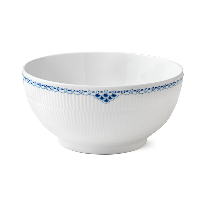 Royal Copenhagen Princess Serving Bowl, 4.52" H x 9.45" W x 9.45" D
