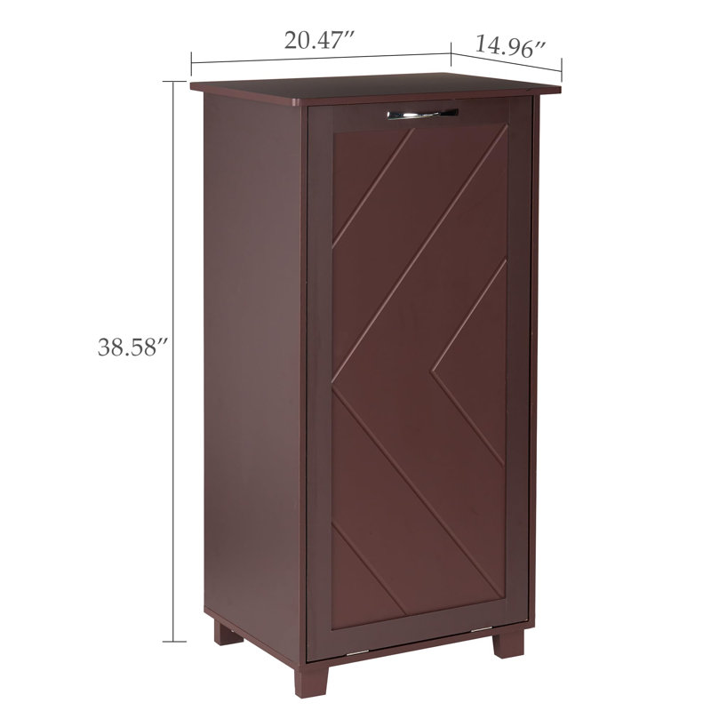 Armoire poubelle Tilt Out, Brun