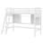 Loft Bed With Storage Shelves, Desk And Ladder-1936767150