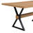 Shaun 63" Dining Table with X-Shaped Metal Legs-1982929468
