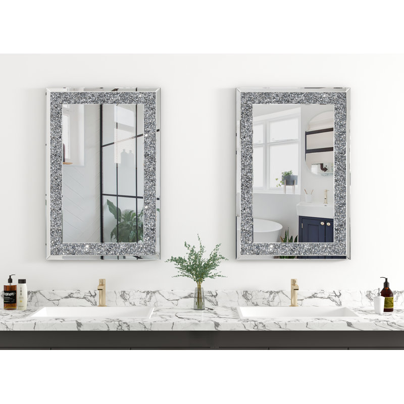 Miroir d'appoint mural Faustine, 20 po x 16 po