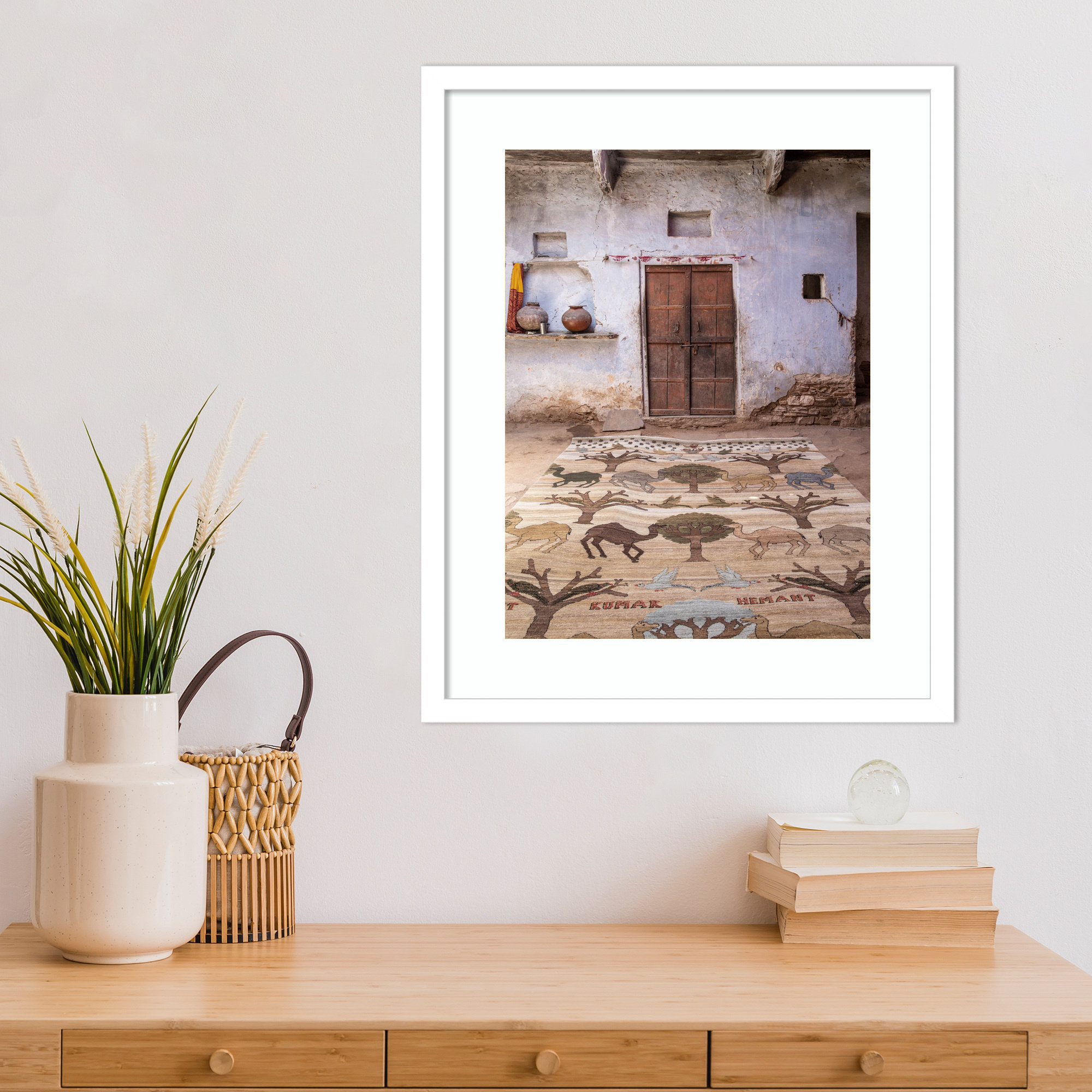 Magic Carpet by Shot by Clint Wood Framed Wall Art Print, White Framed, 21" H x 17" W