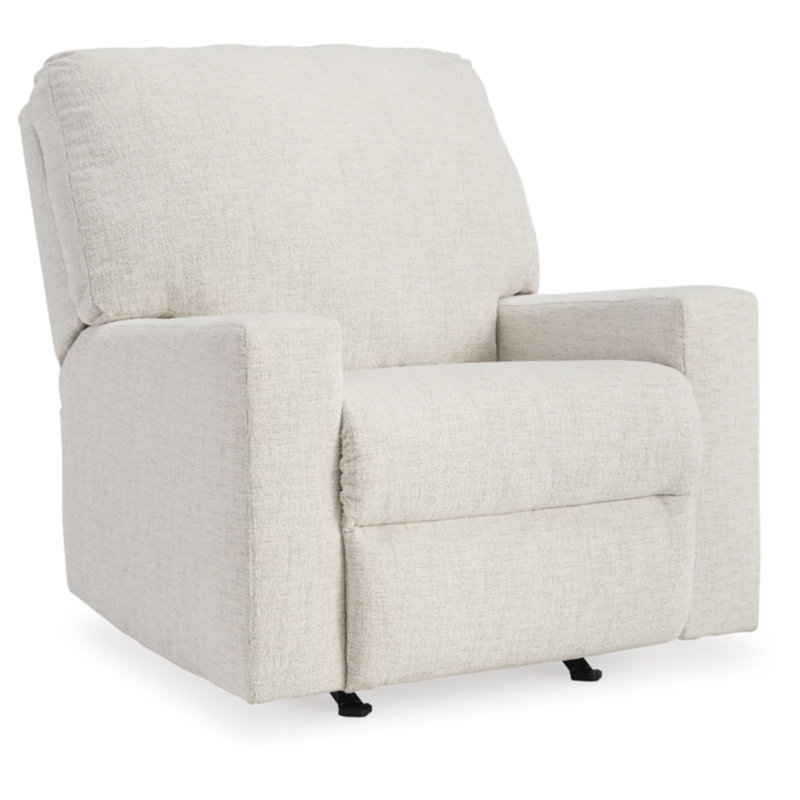 Andarta Upholstered Recliner, White 100% Polyester