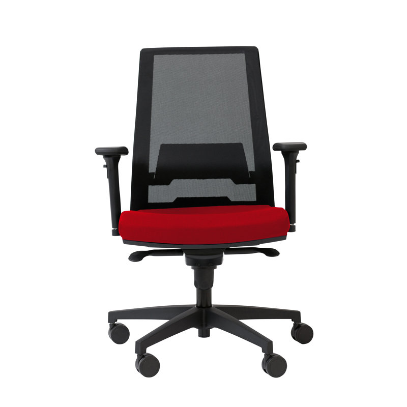 Symple Stuff Office Chair, Red, Adjustable Armrests