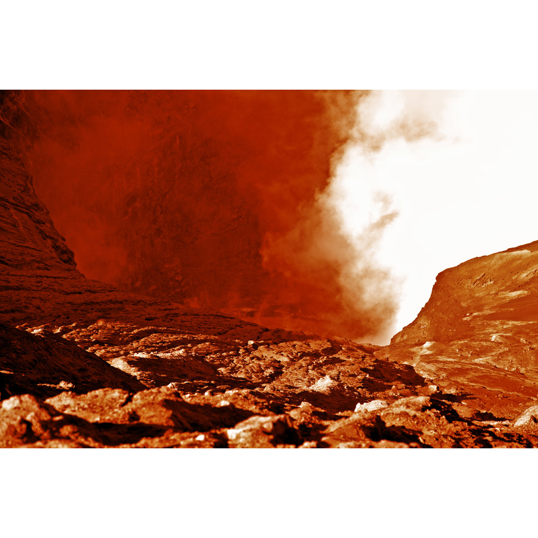 Mars The Red Planet von ByczeStudio - Leinwandbilder auf Wrapped Canvas