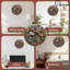 Horloge murale en bois rustique unique