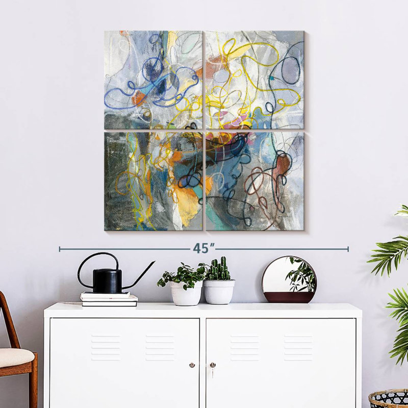 Blue And Sienna Avery, 32" H x 32" W
