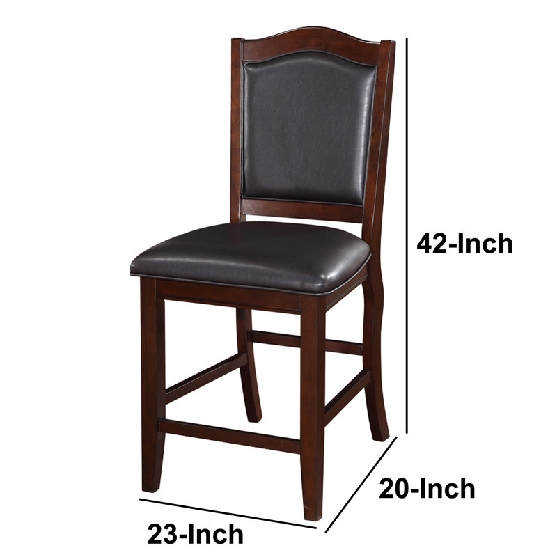 Chaise d'appoint rembourrée noire Geraldyne