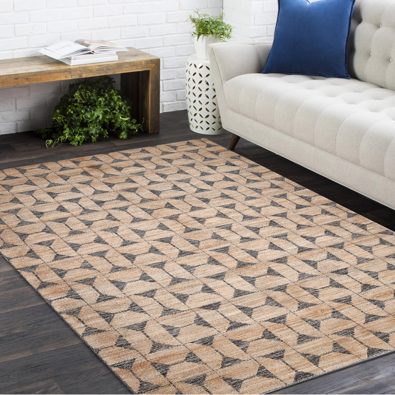 Geometric Indoor Rug, Rectangle 6' x 9'
