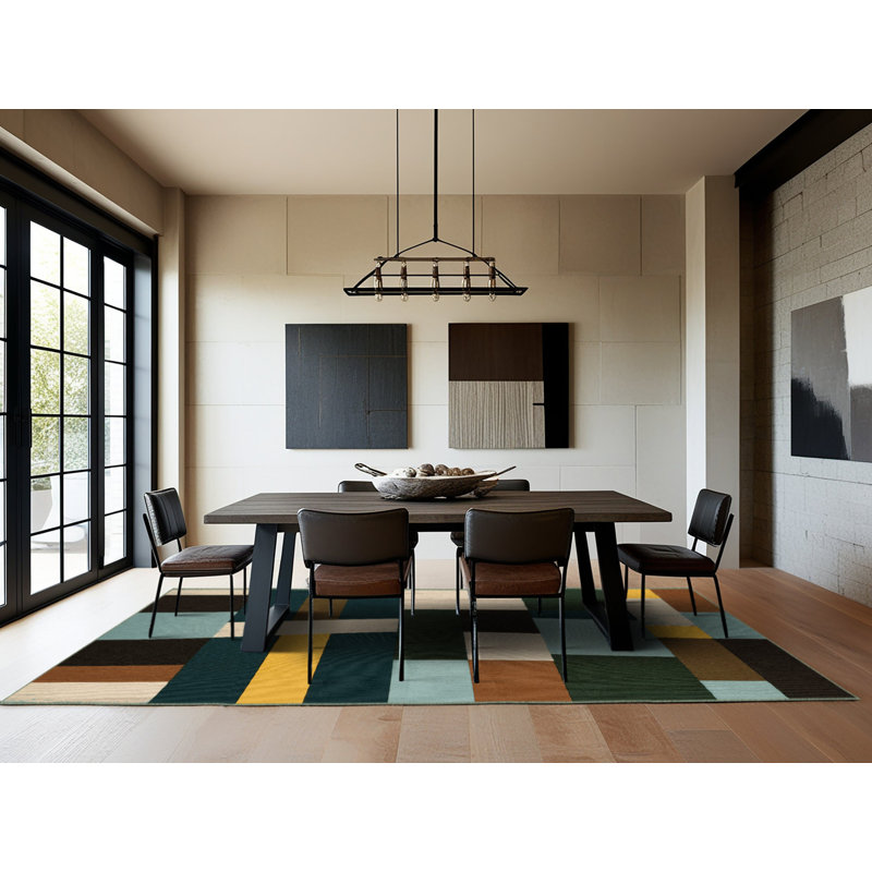 Pixel Pattern Plains Rug, Rectangle 2' x 3'