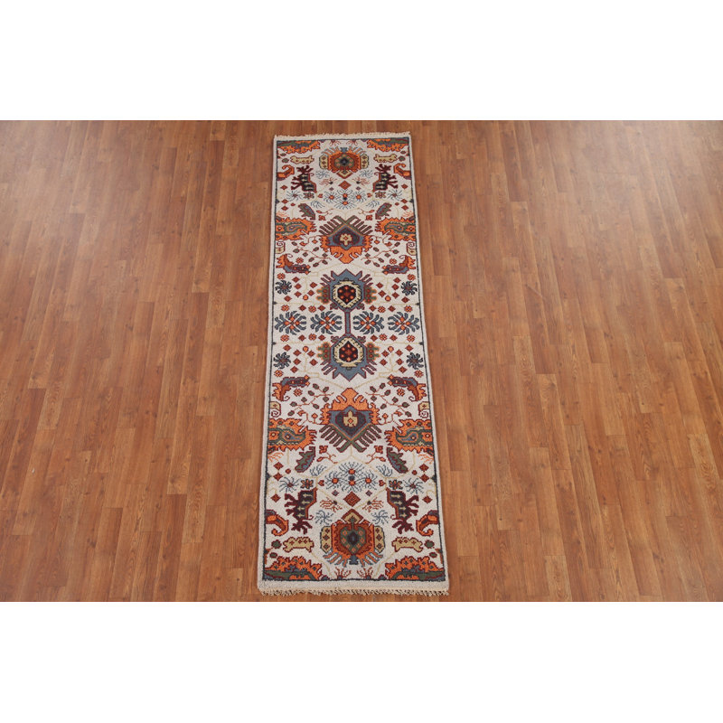 Tapis de couloir oriental géométrique 2 x 8