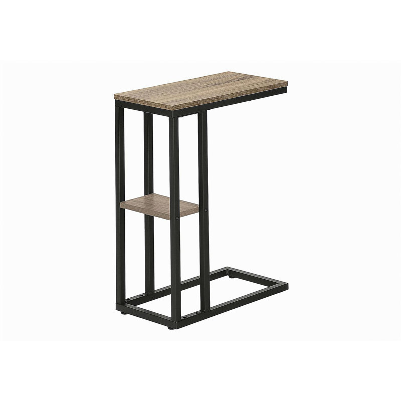 Shem End Table, Dark Taupe, 25.25" H x 10.25" W x 18.25" D