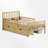 Wood Platform Bed with Guardrails on Both Sides and Two Storage Drawers-375650431-393769954