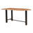 Saree Counter Height 73'' Solid Wood and Iron Dining Table