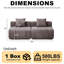 Canapé modulaire en chenille avec coussins