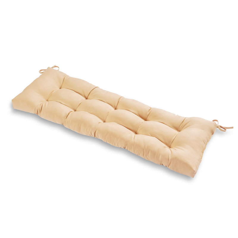 Shipton Outdoor Bench Seat Cushion, Stone, 5", 51" W x 18" D