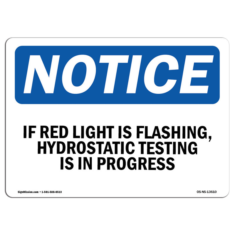 Si le voyant rouge clignote, signe de test hydrostatique