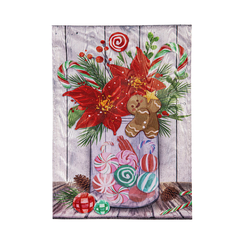 Drapeau de jardin floral