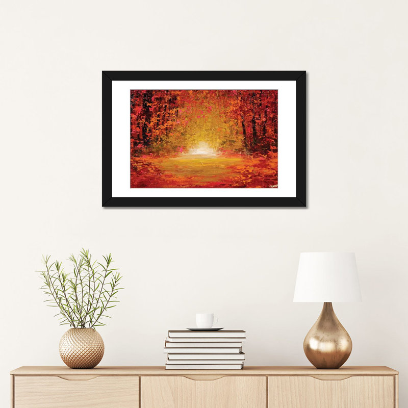 « the secreting jardin », impression sur toile, H 16 po x l 24 po x P 1 po, Papier d'art encadré noir