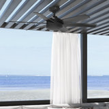 52" Jetty 6 - Blade Outdoor Ceiling Fan with Wall Control