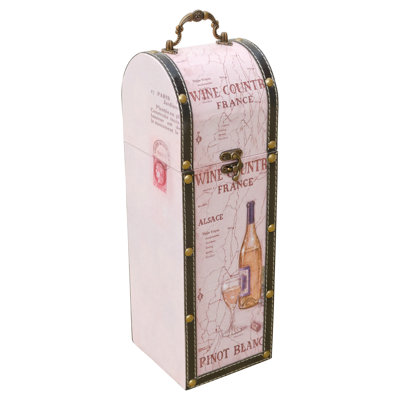 Accomac Tabletop Wine Bottle Rack in Pink