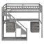 Lit mezzanine double avec commode, bureau et bande lumineuse-1425178784