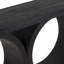 Solid Mango Wood Console Table, Black