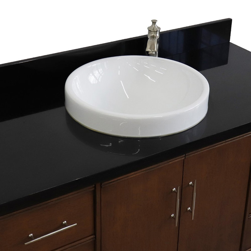 Ensemble de meuble-lavabo simple 49 po Harton, Noir