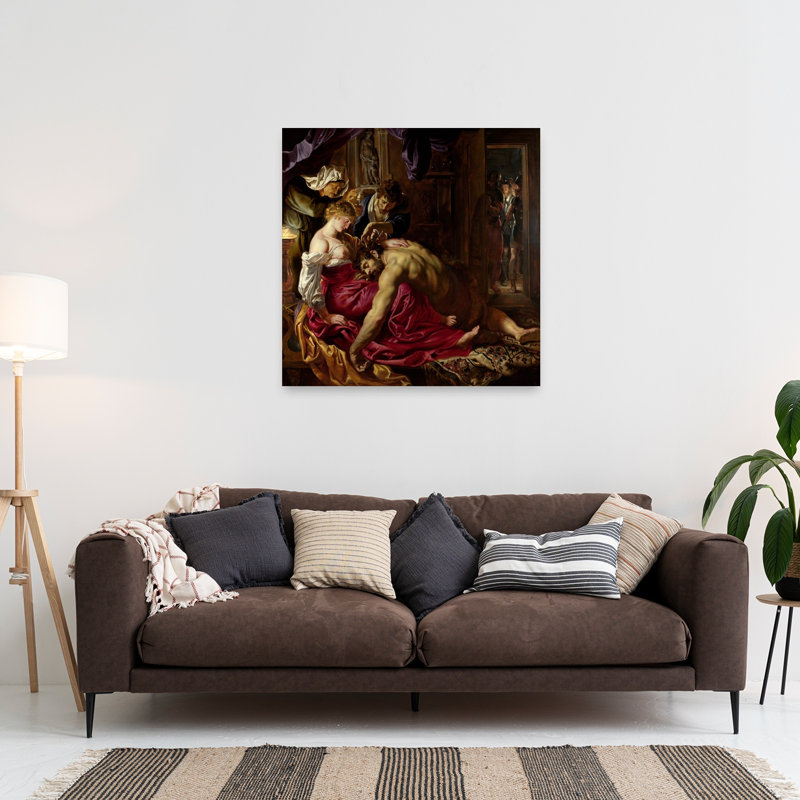 Samson & Delilah Classic Mystical Abstract Wall Art Print by Peter Paul Rubens - Wrapped Canvas Print, 91.44cm H x 91.44cm W