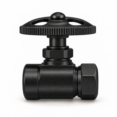 Straight Stop Shutoff Valve with 1/2 Inch IPS x 1/2 Inch Slip Joint