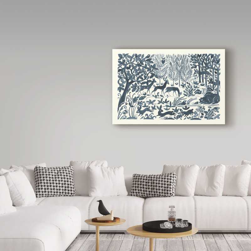 Dunja «Forest Life II», impression sur toile tendue, H 12 po x l 19 po