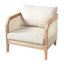 Ensemble de conversation d'extérieur en bois d'acacia 3 pièces Cleothis avec rotin tissé et coussins