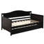 Lit de jour simple en bois avec lit gigogne-502260660