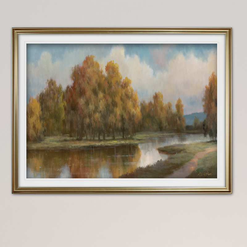 " Shenandoah II ", Gold, 24" H x 32" W x 1.5" D
