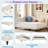 L-shaped Linen Daybed With Solid Wood Legs-948222560-948222565