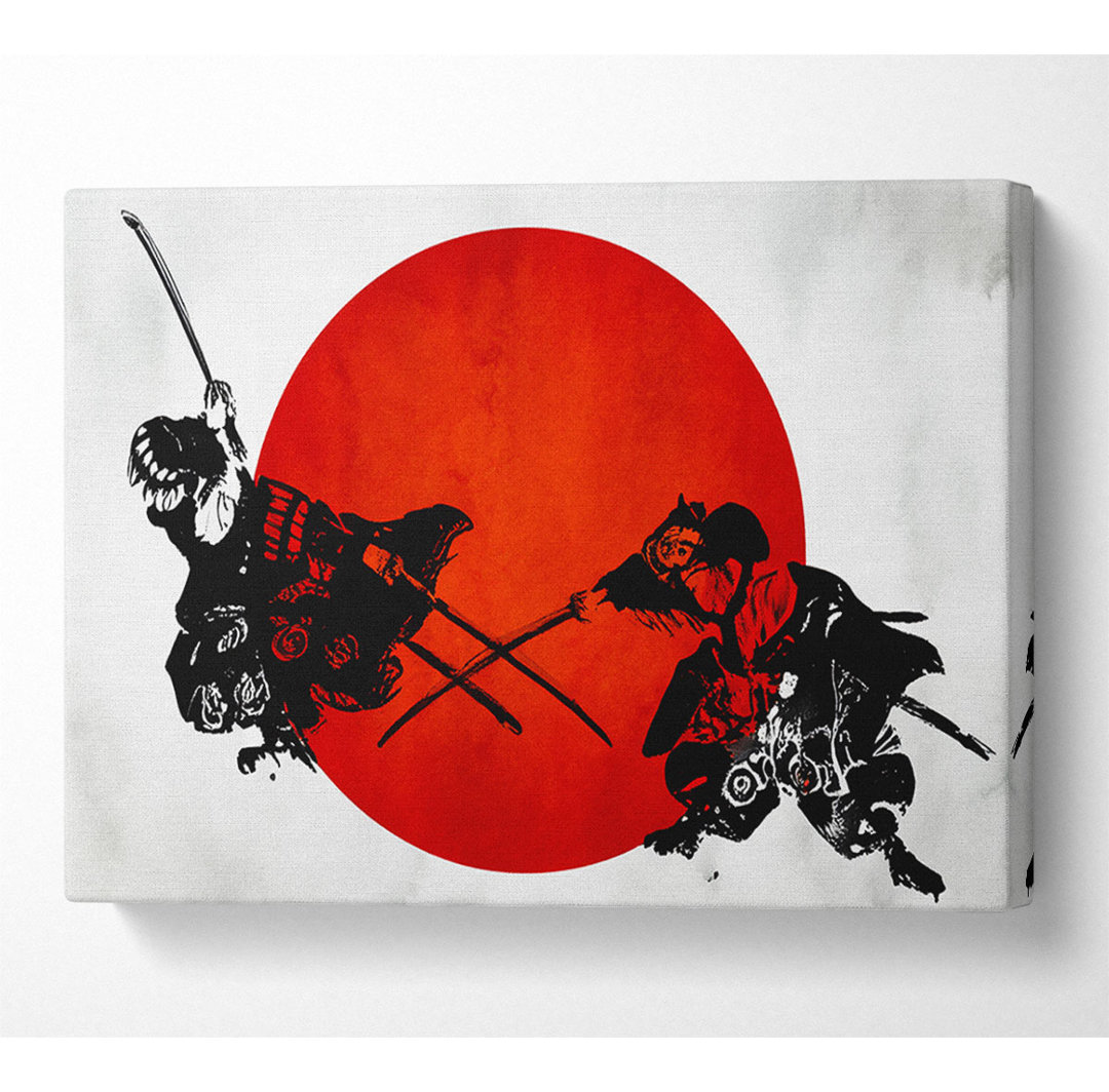 Japanische Krieger - Kunstdrucke auf Leinwand - Wrapped Canvas