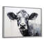 Minimalisme noir et blanc «I» - Vache, art mural-905954868-918911850