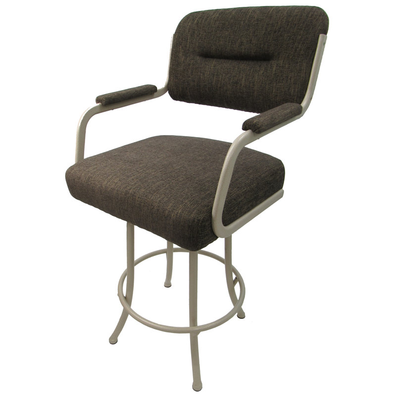 Melvin Swivel Counter Stool, Beige, Sanora Brown, Counter Stool (26” Seat Height)