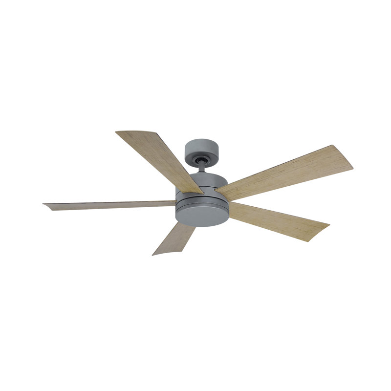 Graphite Weathered Gray 52" Smart Ceiling Fan with LED Light and Remote