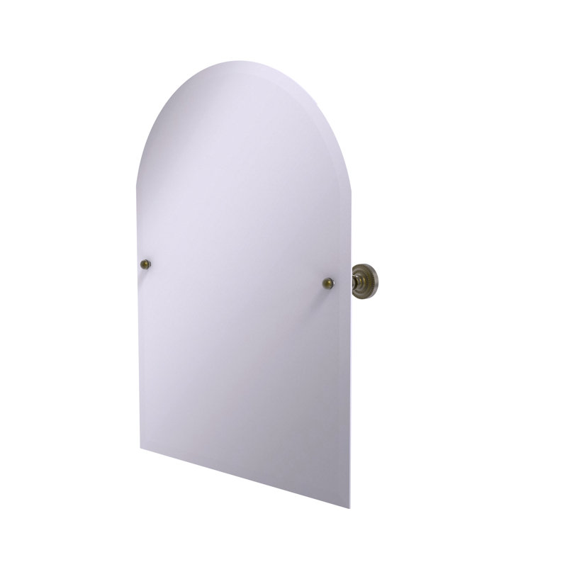 Miroir d'appoint arqué 21 "x 26" Marchmont, Laiton antique