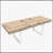 Extendable Dining Room Table for 6-10, Modern Farmhouse Wooden Kitchen Expanding Table with Silent Guide Rails and Durable Engineered Wood-1356763740